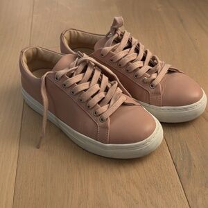 Thursday boot company pink leather sneakers, Women's Low Top | Blush - 5.5